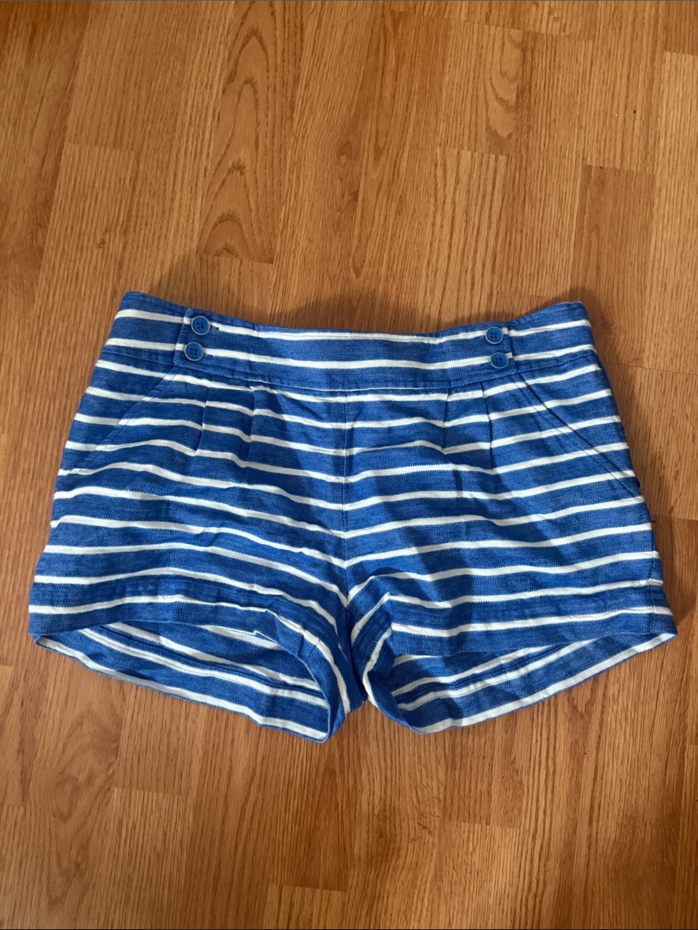 Vineyard Vines Blue and White Striped Women's Shorts